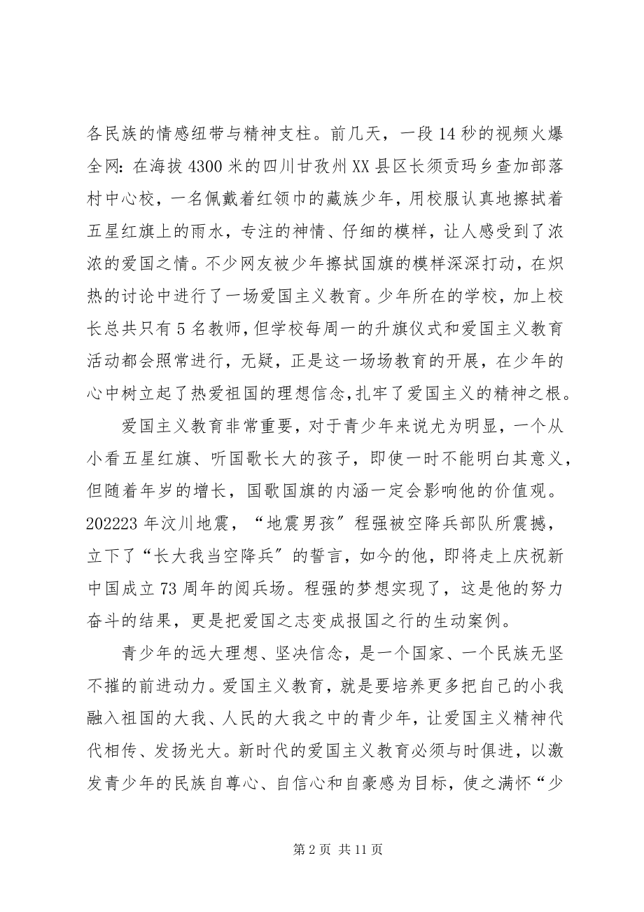 2023年《新时代爱国主义教育实施纲要》心得体会六篇新编.docx_第2页