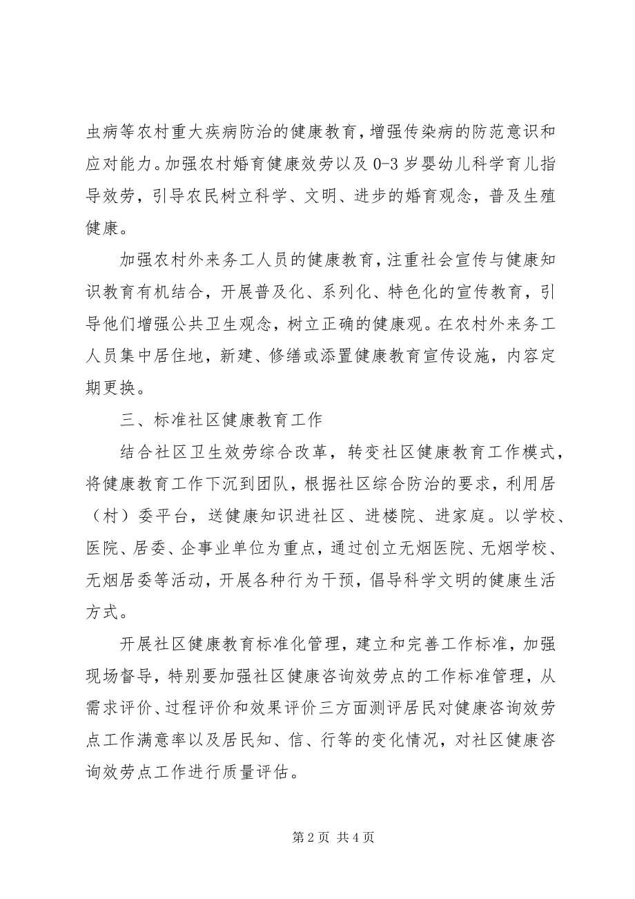 2023年卫生院健康教育工作计划.docx_第2页