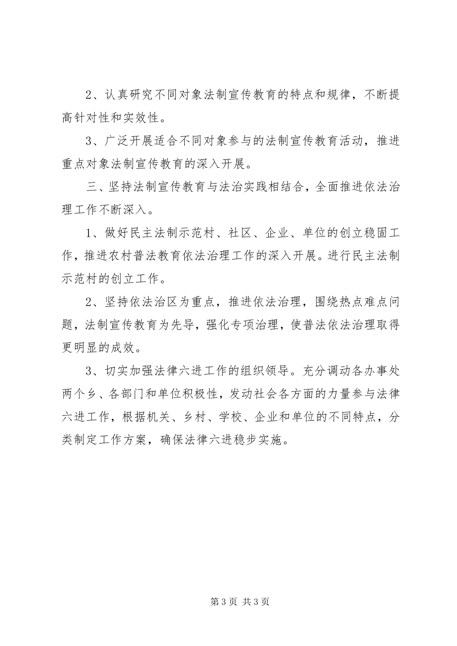 2023年普法依法治理工作的计划.docx_第3页