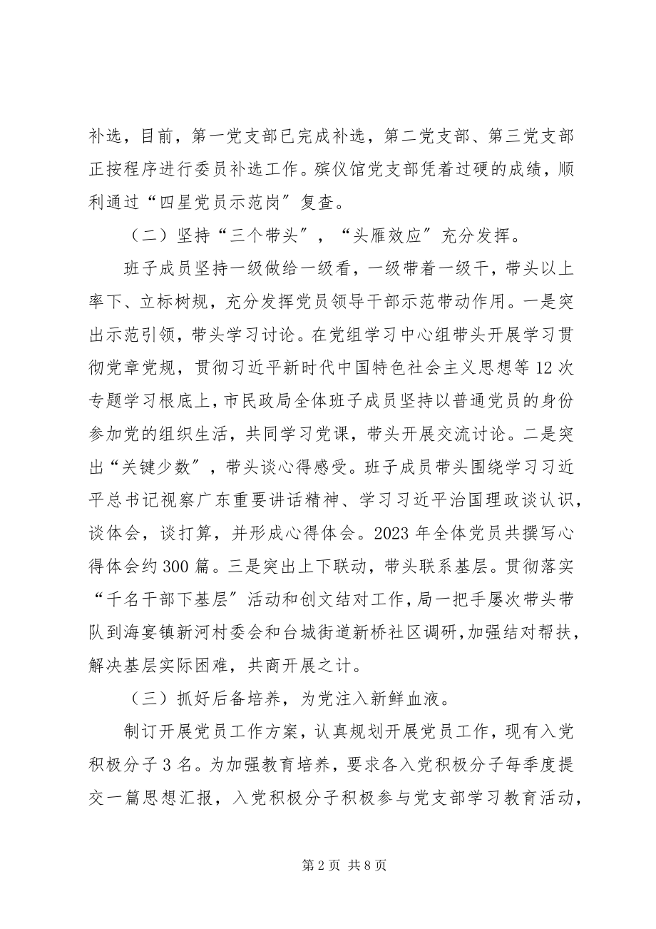 2023年民政局党建工作总结3.docx_第2页