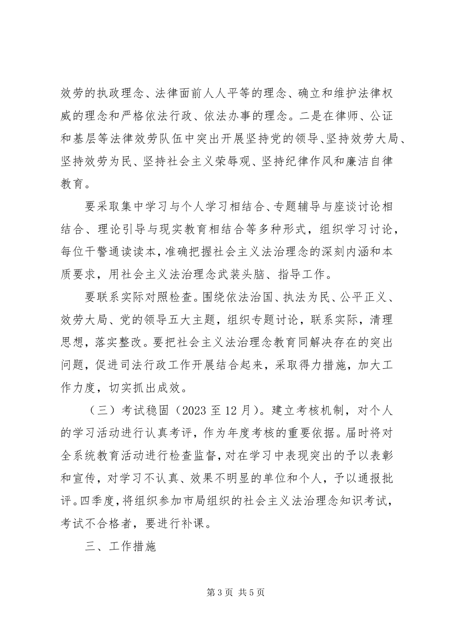 2023年社会主义法治理念教育活动意见.docx_第3页