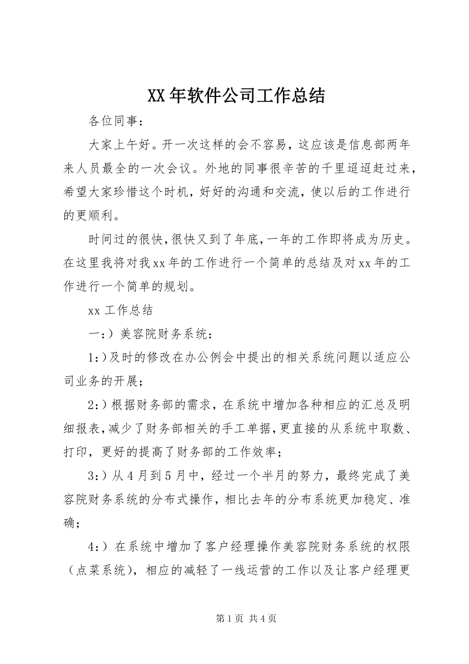 2023年软件公司工作总结.docx_第1页