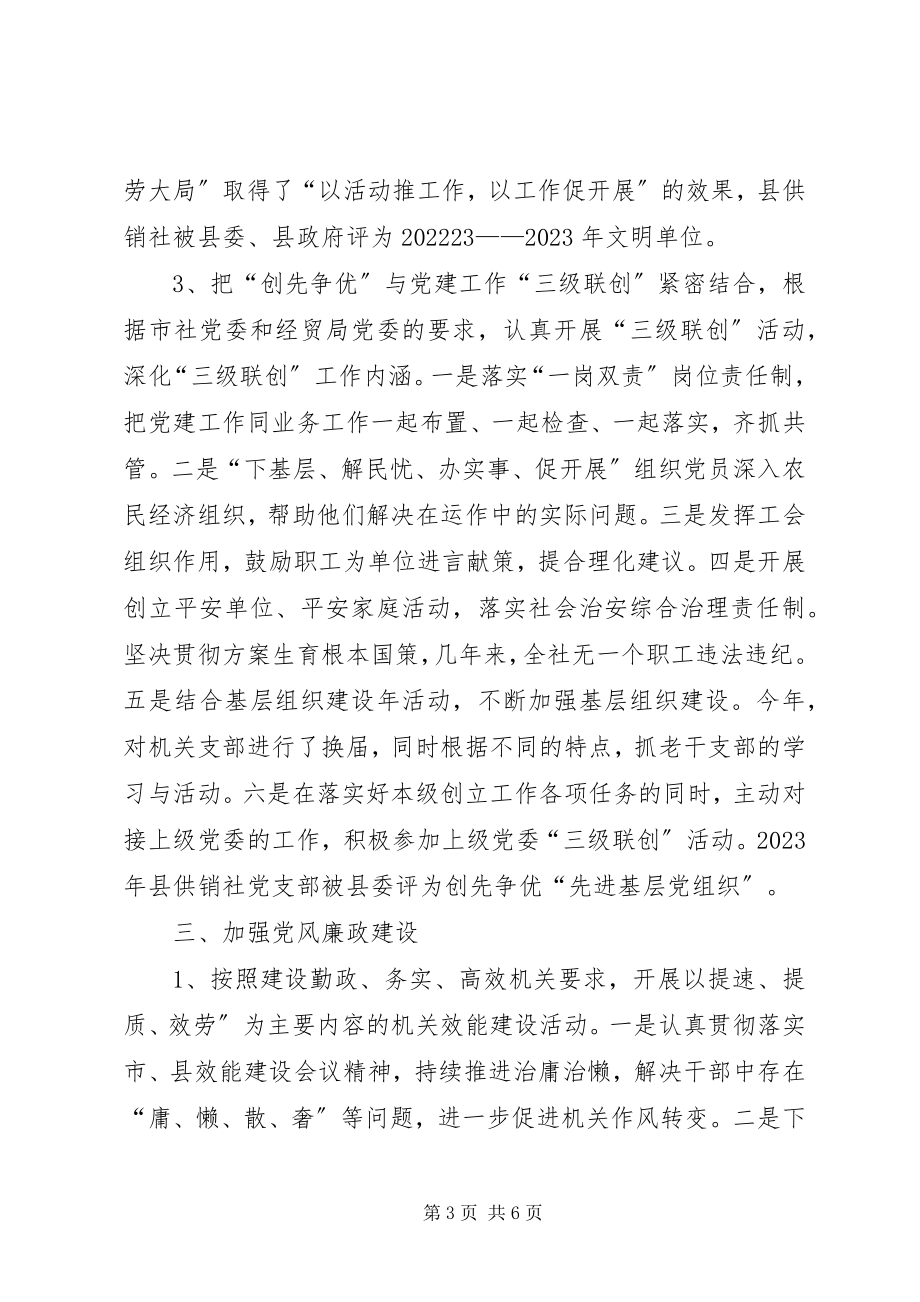 2023年供销系统总支委员会工作总结.docx_第3页