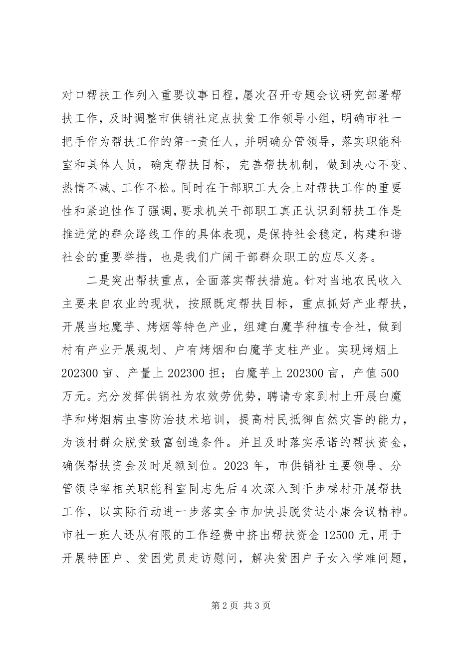 2023年供销社定点扶贫工作总结.docx_第2页