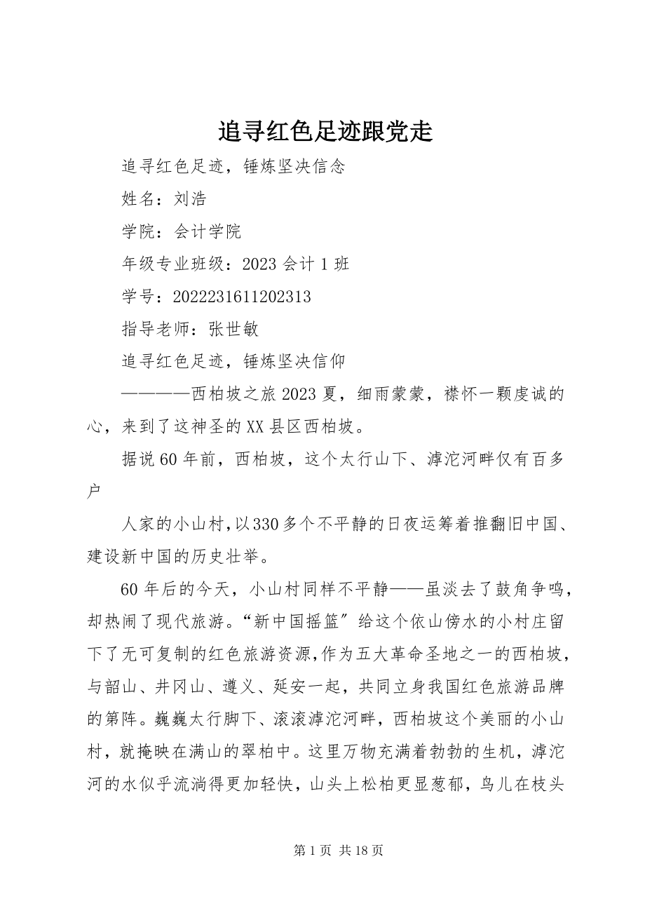 2023年追寻红色足迹跟党走.docx_第1页