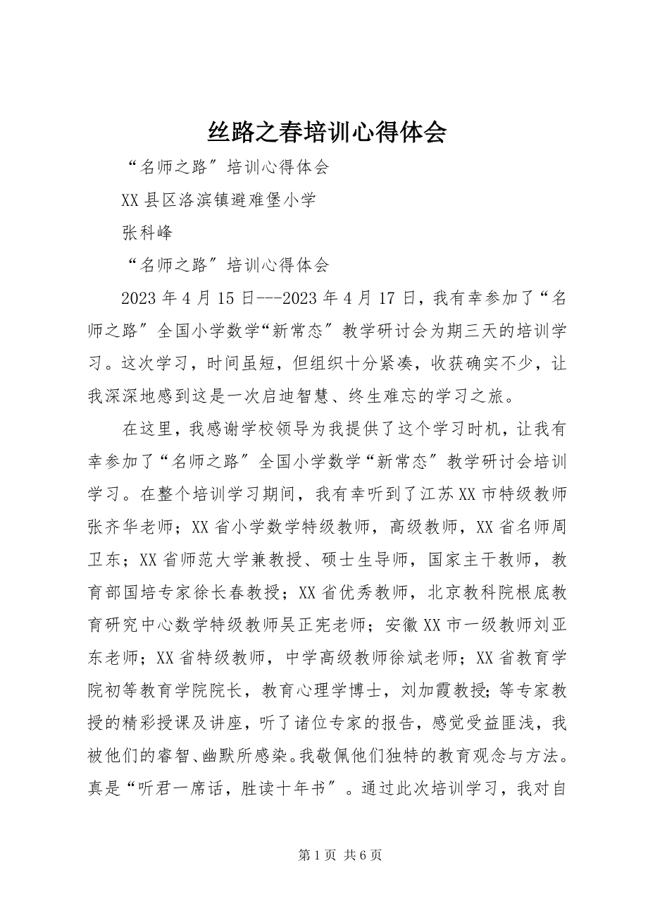 2023年丝路之春培训心得体会.docx_第1页