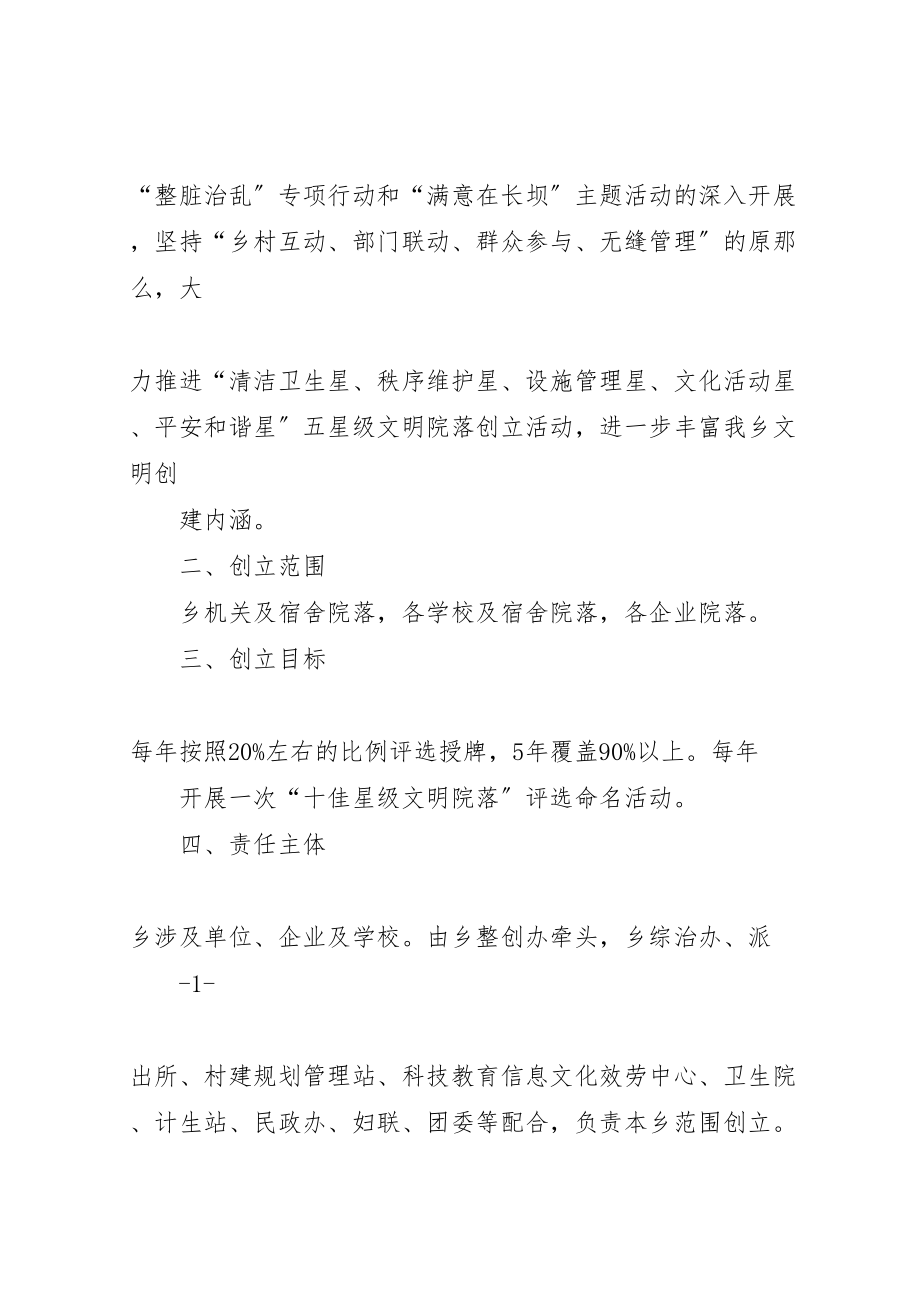 2023年创建星级文明院落实施方案星级文明院落龙继豪.doc_第2页