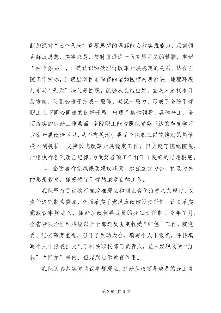 2023年X医院纪委监察工作总结2新编.docx_第2页