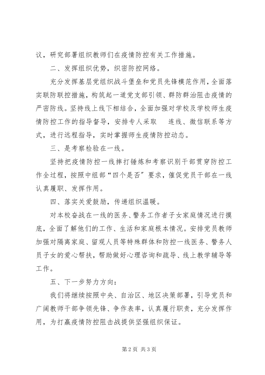 2023年学校党支部党风廉政建设和反腐败工作总结.docx_第2页