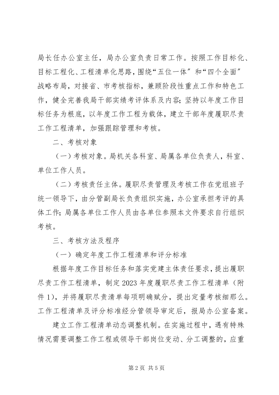 2023年区环境保护局履职尽责管理及考核实施方案.docx_第2页