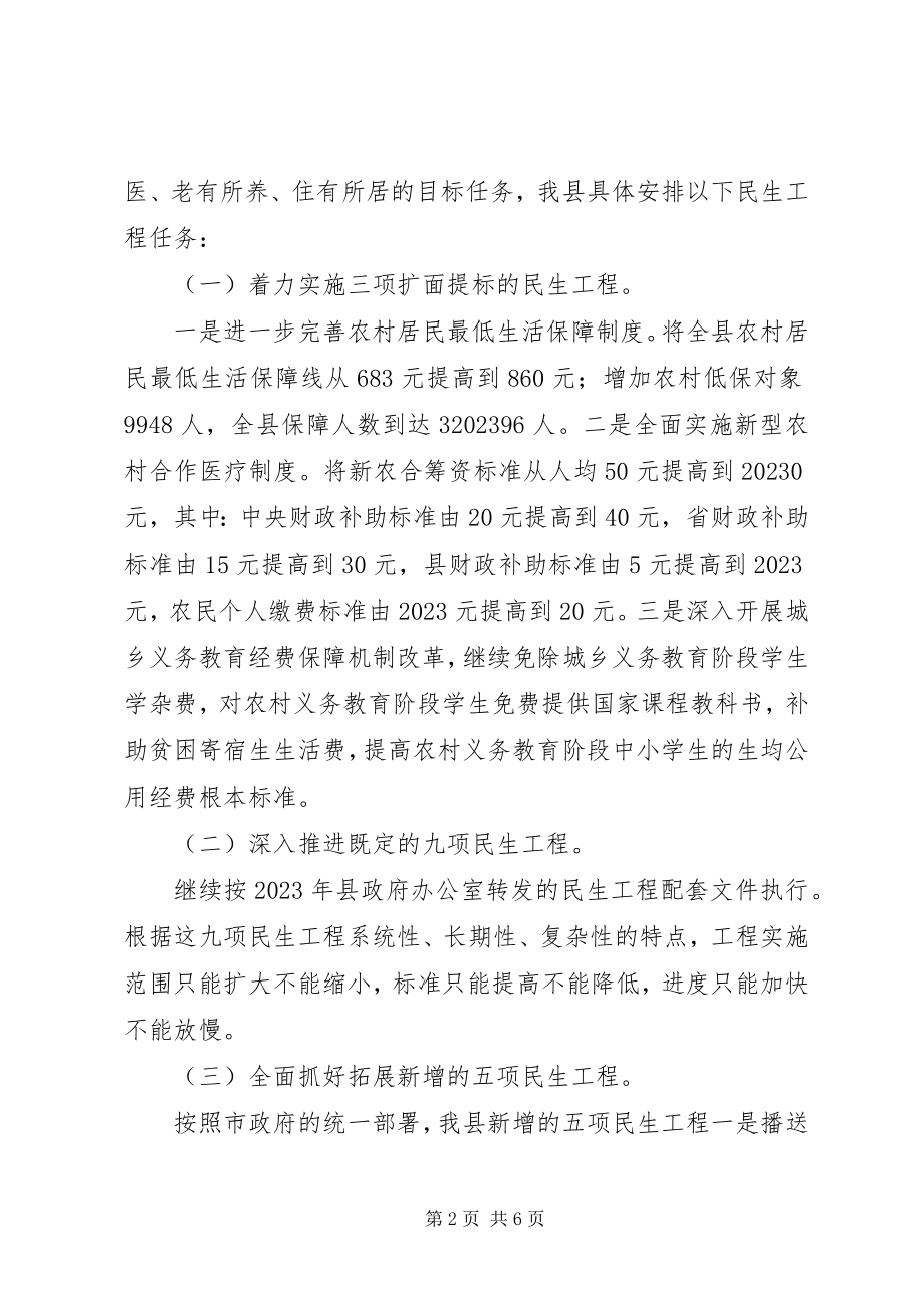 2023年X县民生工程工作总结新编.docx_第2页