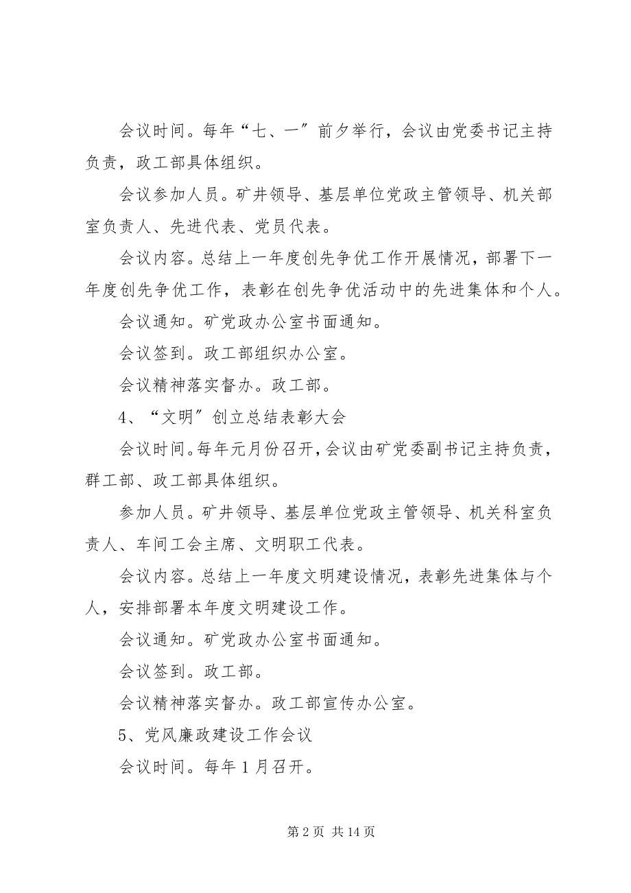 2023年煤矿会议的相关规章制度.docx_第2页