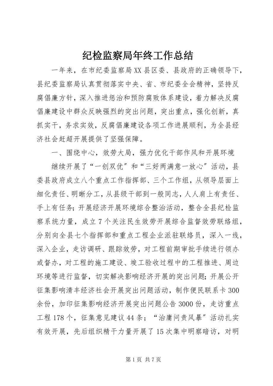 2023年纪检监察局终工作总结.docx_第1页