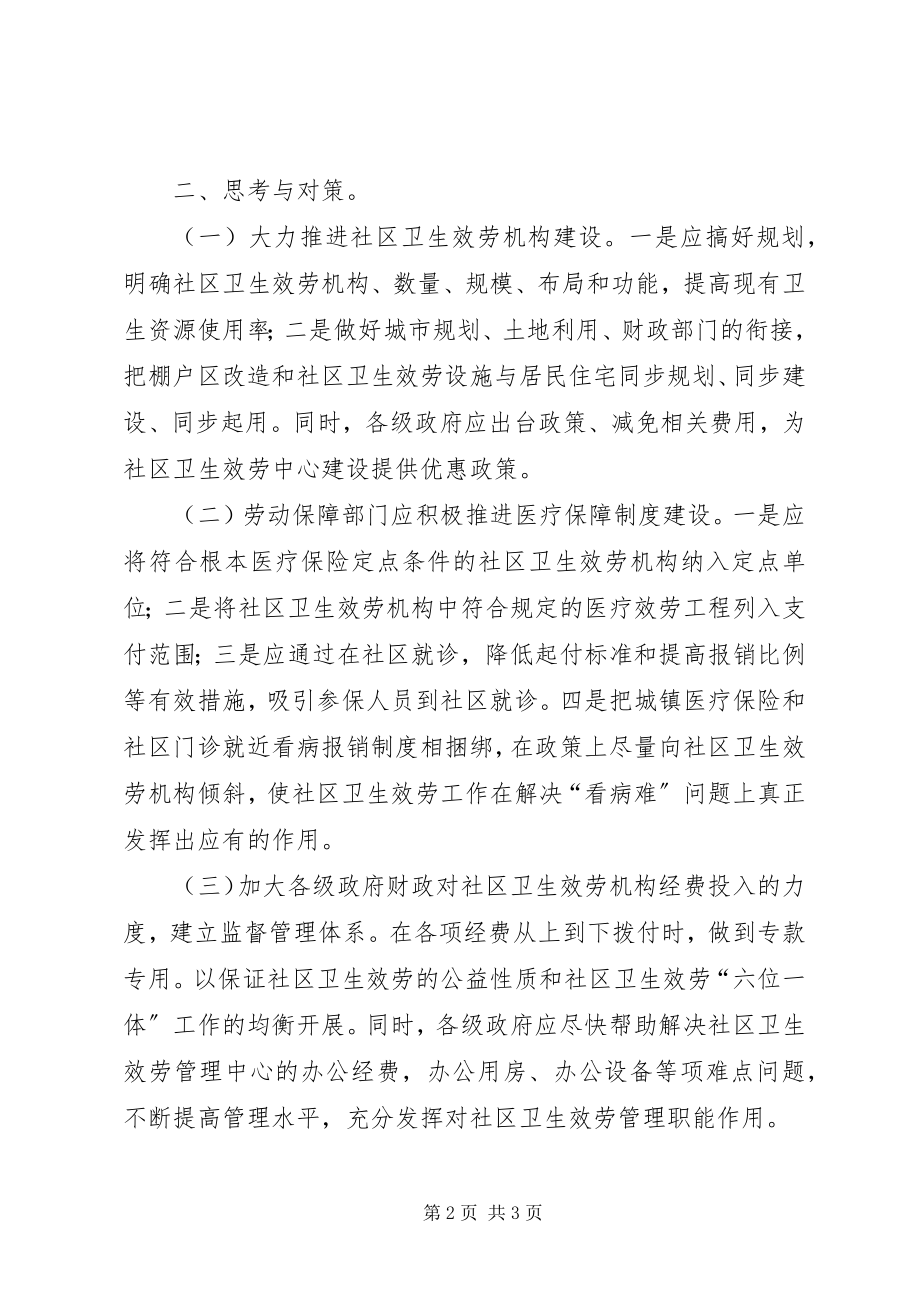 2023年加强社区卫生服务建设的思考.docx_第2页