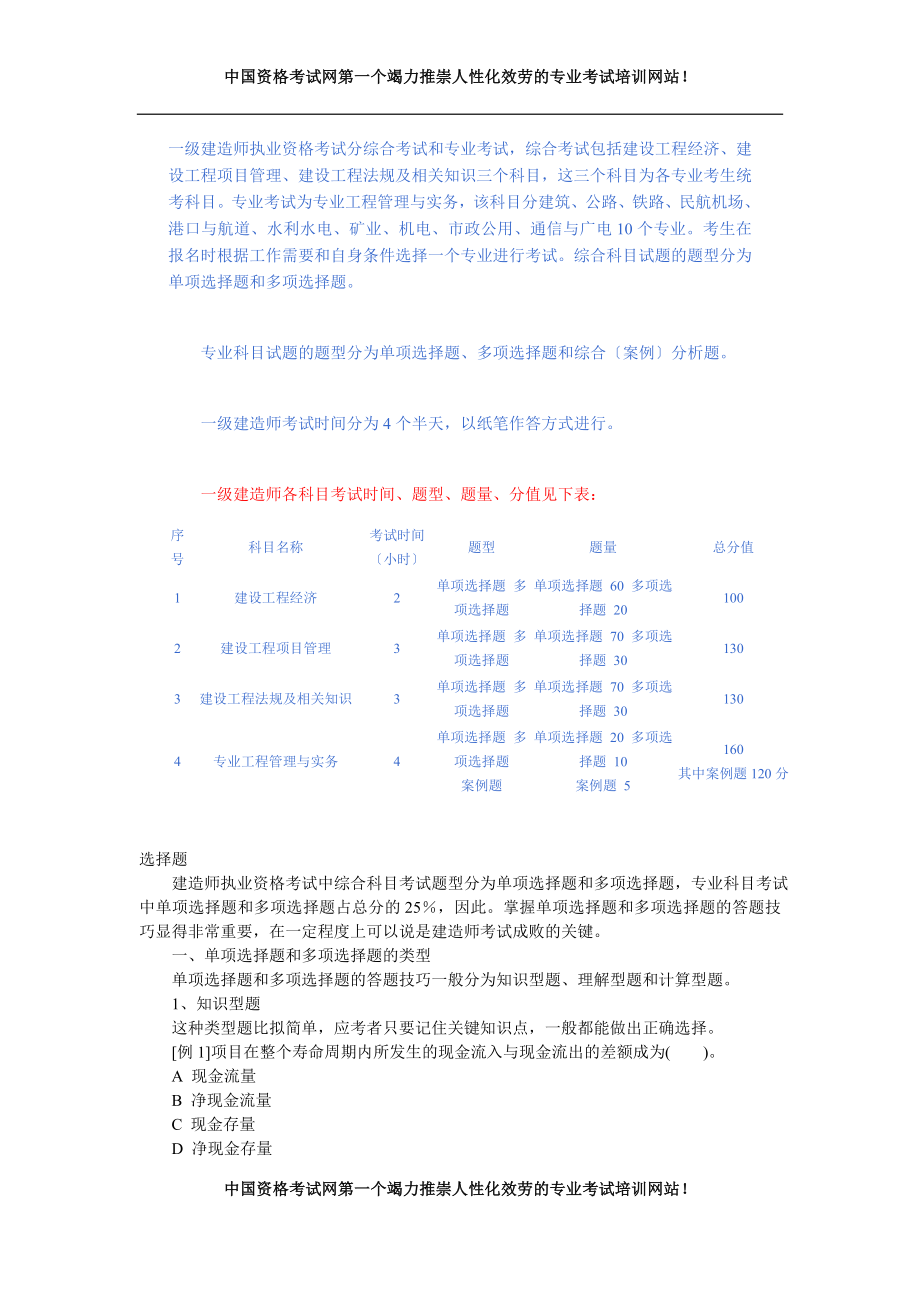 2023年级建造师考试试题及答案免费下载.doc_第1页