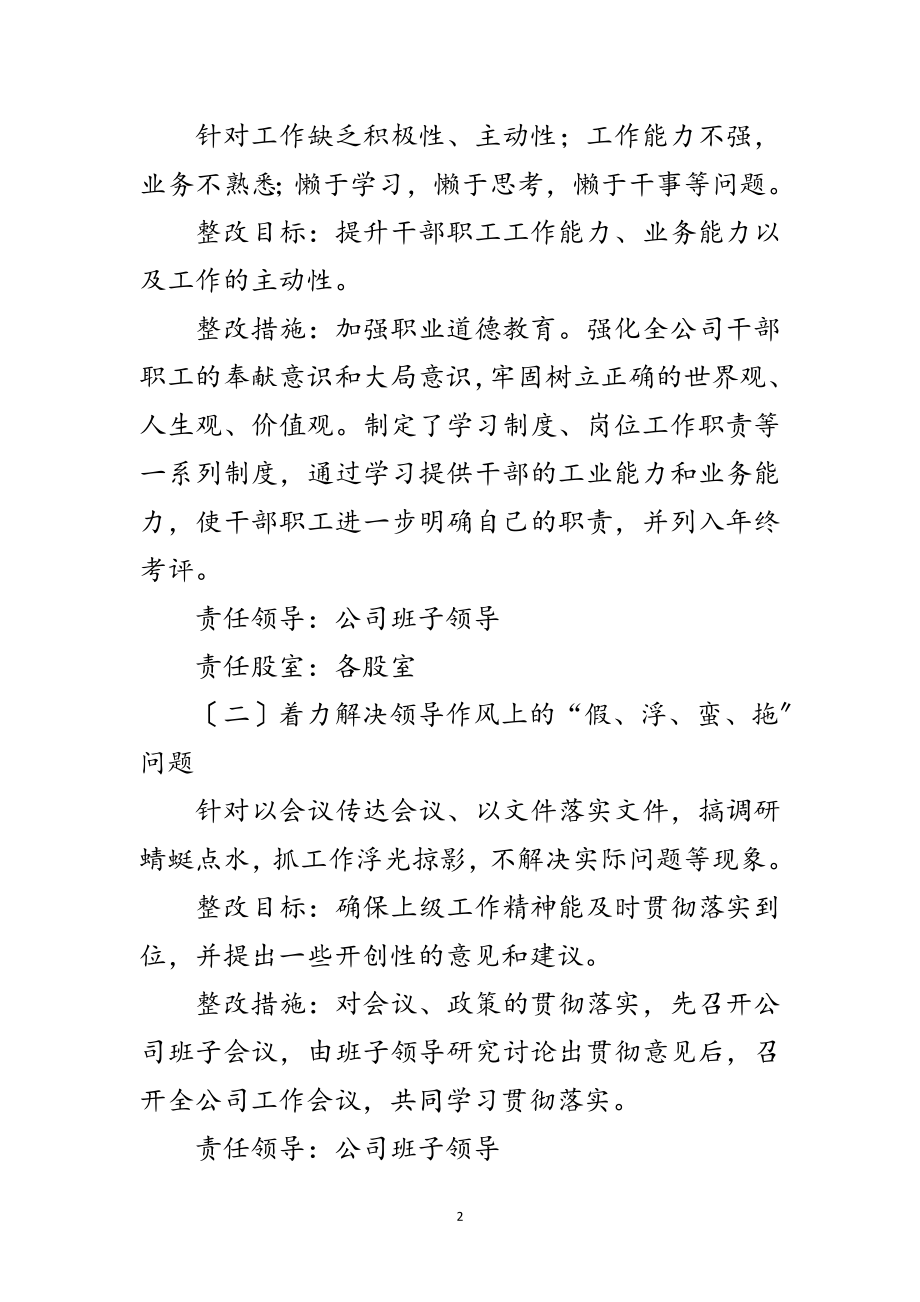 2023年城投公司发展环境整改方案范文.doc_第2页