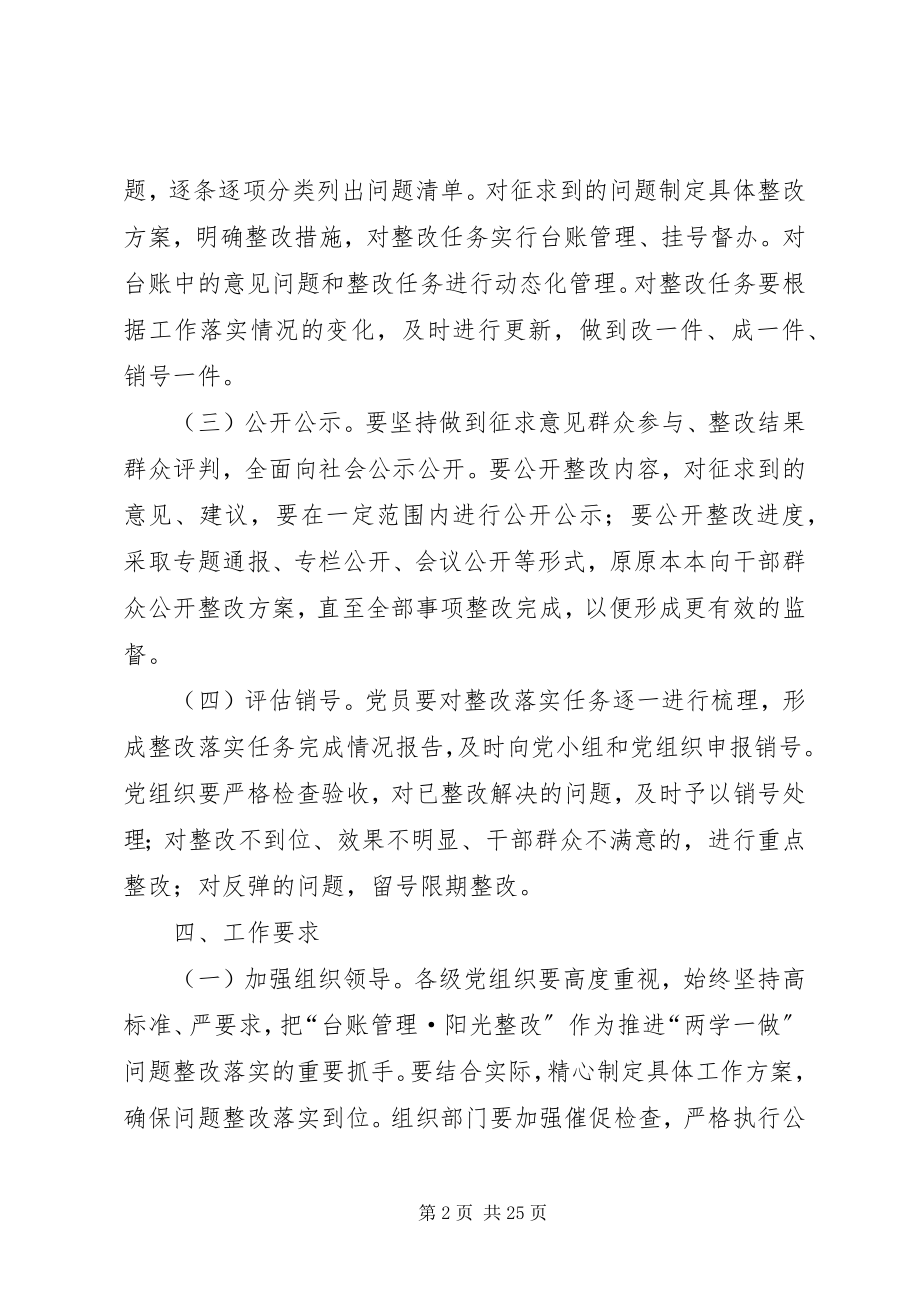 2023年两学一做学习教育问题整改方案.docx_第2页