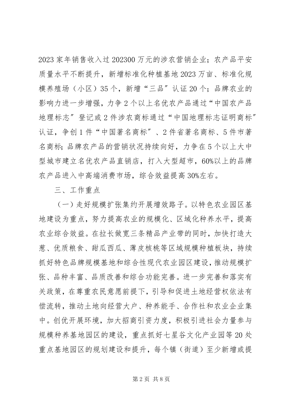 2023年品牌农业创建实施意见.docx_第2页