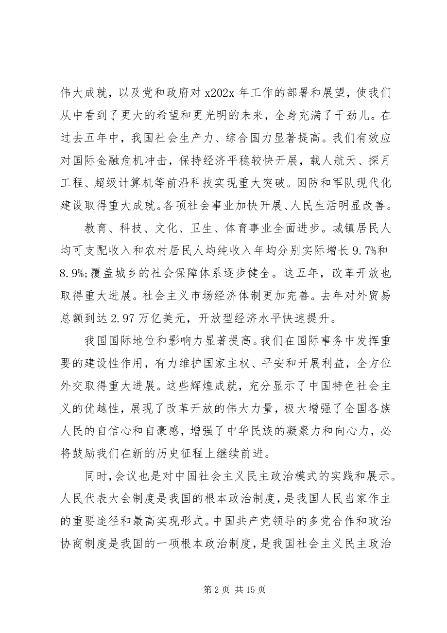 2023年两会学习心得体会大全.docx_第2页