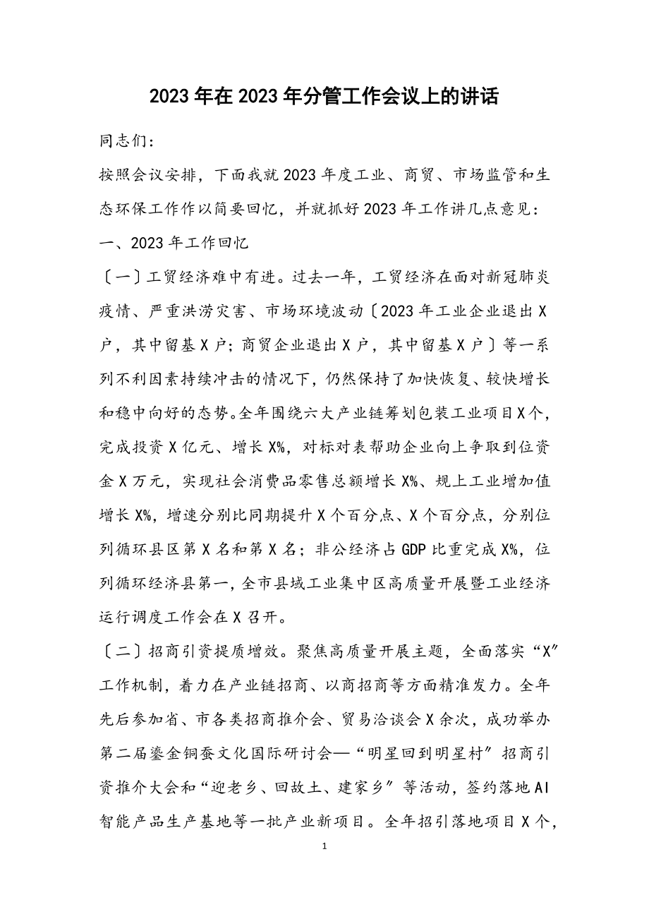 在2023年分管工作会议上的讲话2.docx_第1页