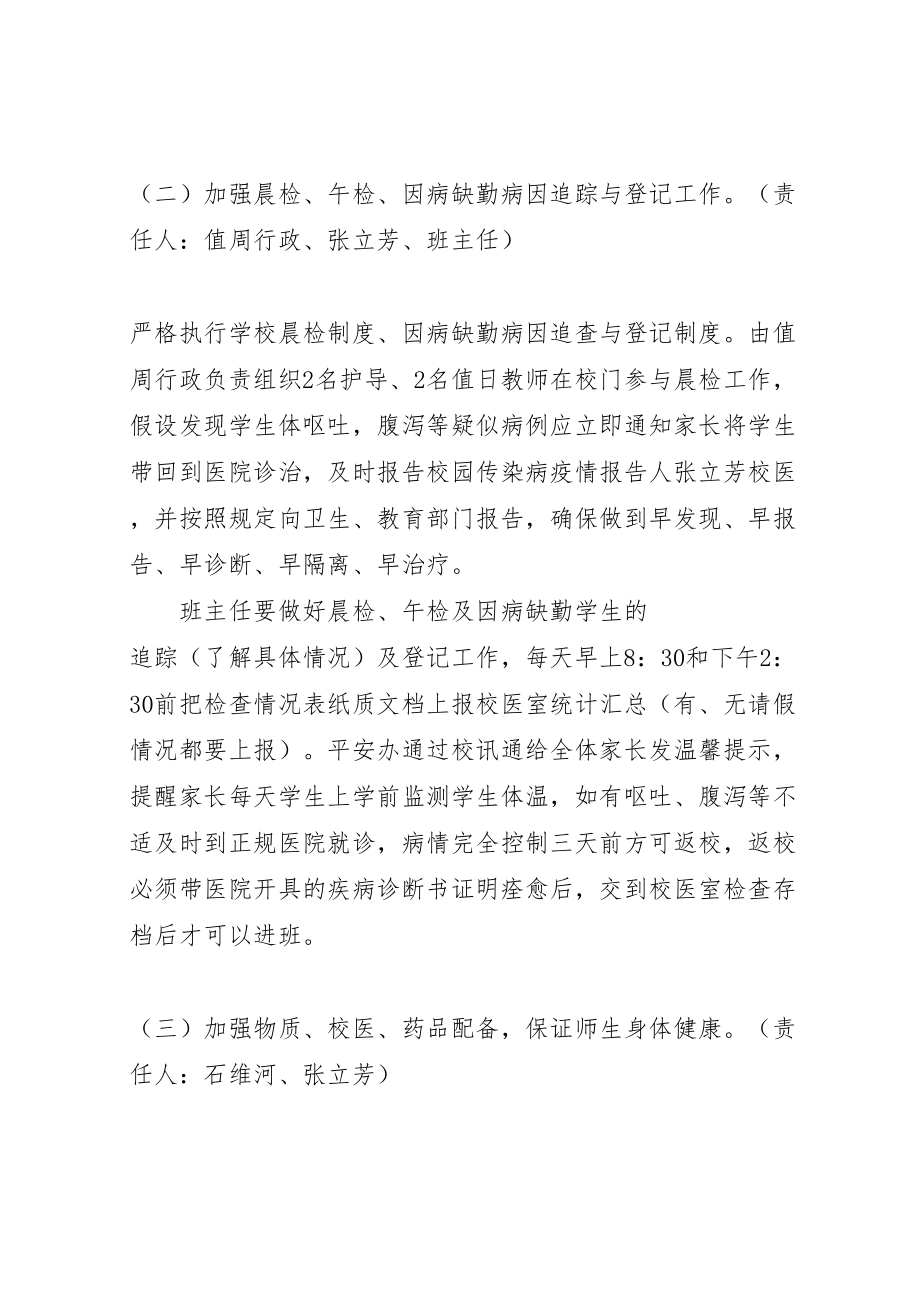 2023年学校诺如病毒防控方案5则范文 3.doc_第2页