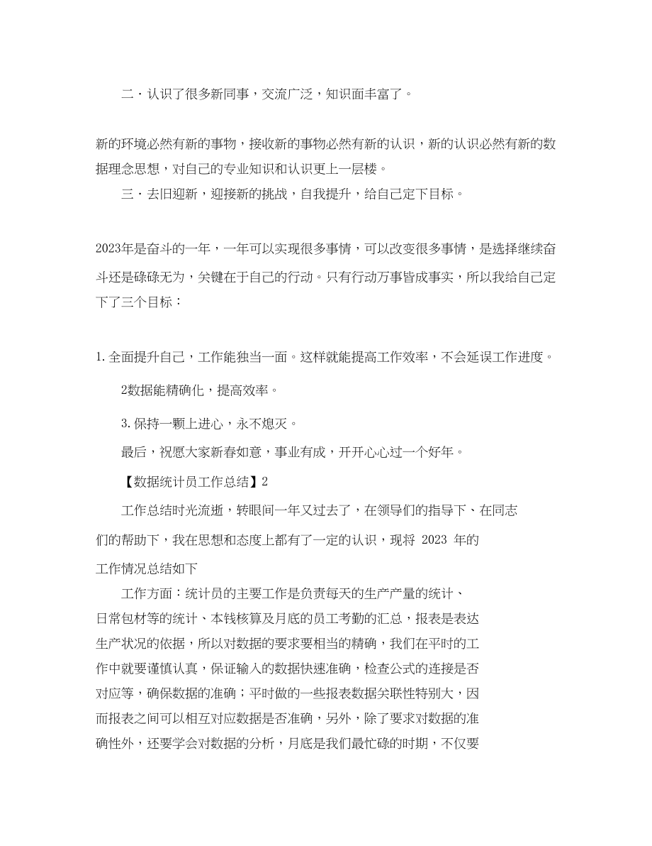 2023年数据统计员的工作总结.docx_第3页