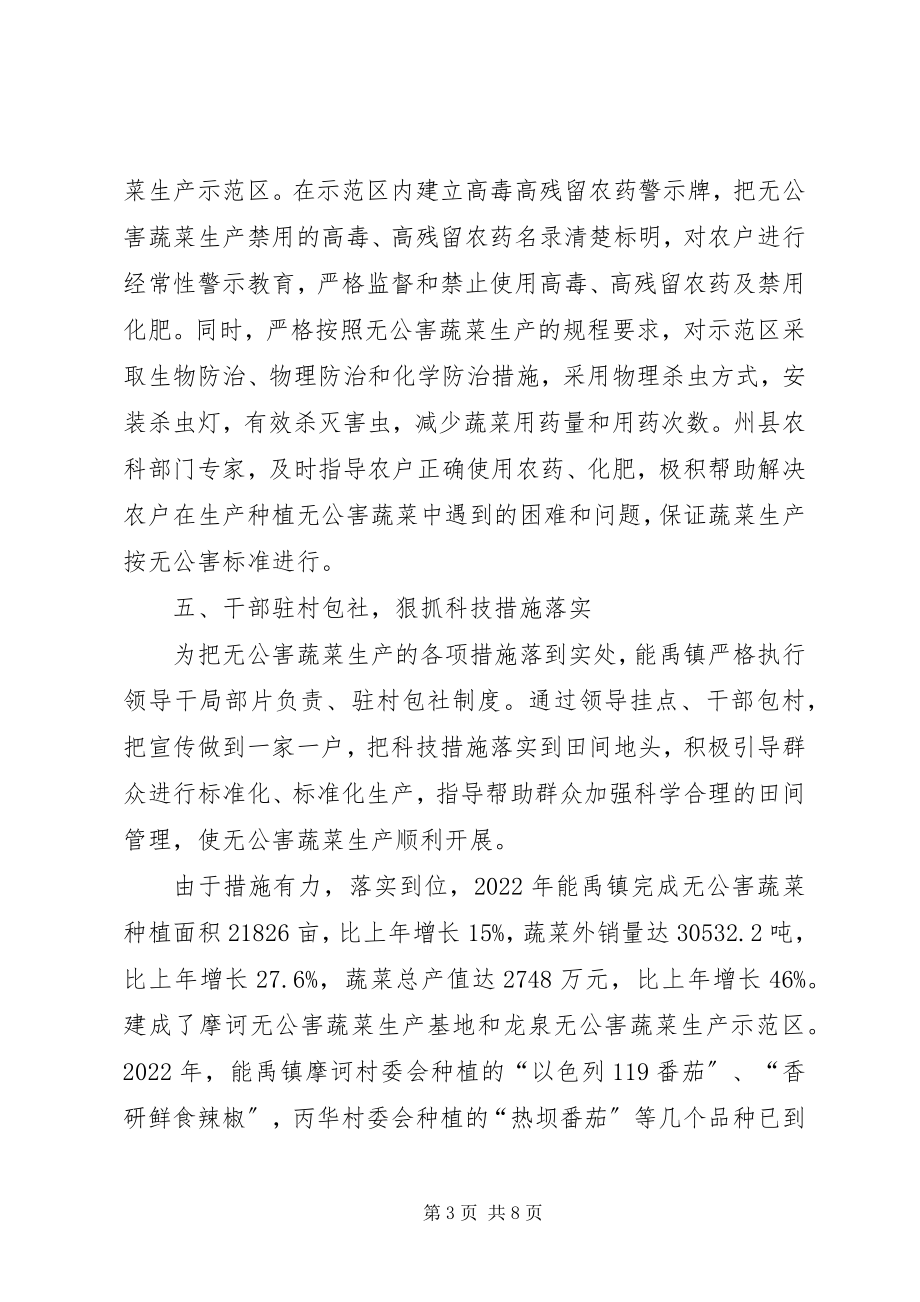 2023年镇无公害蔬菜生产情况调研.docx_第3页