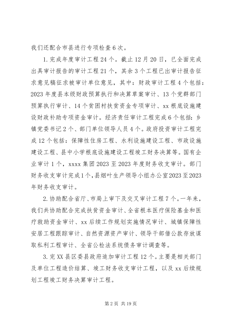 2023年县审计局度审计工作总结.docx_第2页