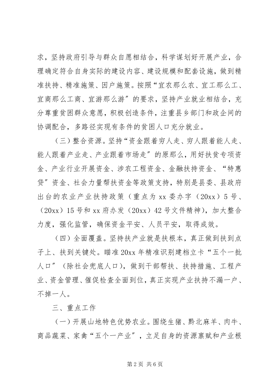 2023年扶持农业生产推进精准扶贫实施方案.docx_第2页