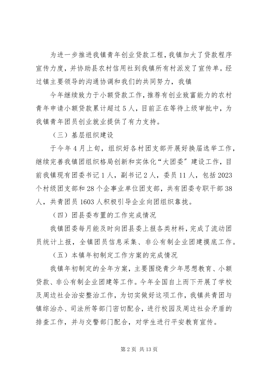 2023年镇团委年度工作总结及工作计划.docx_第2页