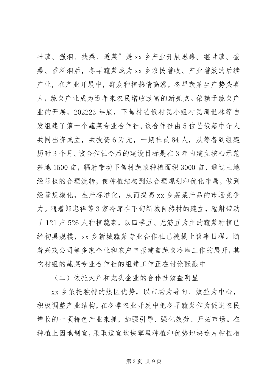 2023年乡镇发展农业专业合作组织情况总结.docx_第3页