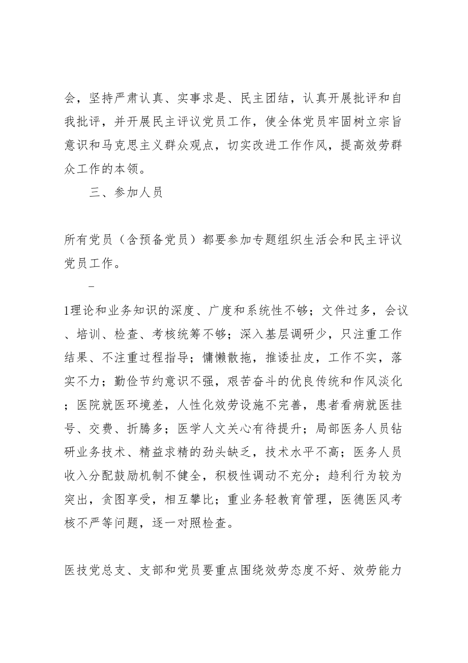 2023年学院年度组织生活会和民主评议党员工作实施方案 .doc_第2页