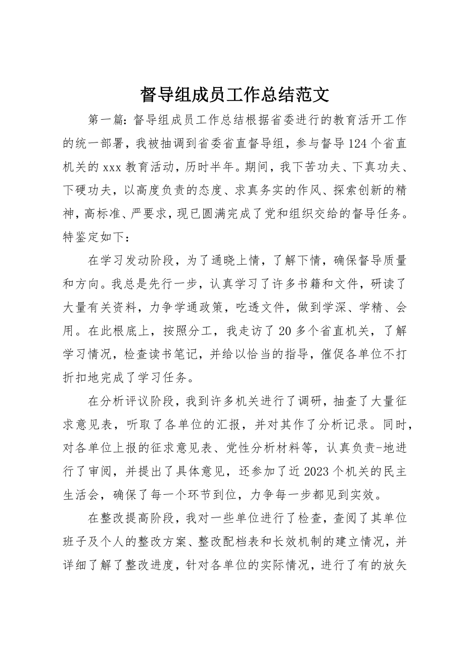 2023年督导组成员工作总结新编.docx_第1页