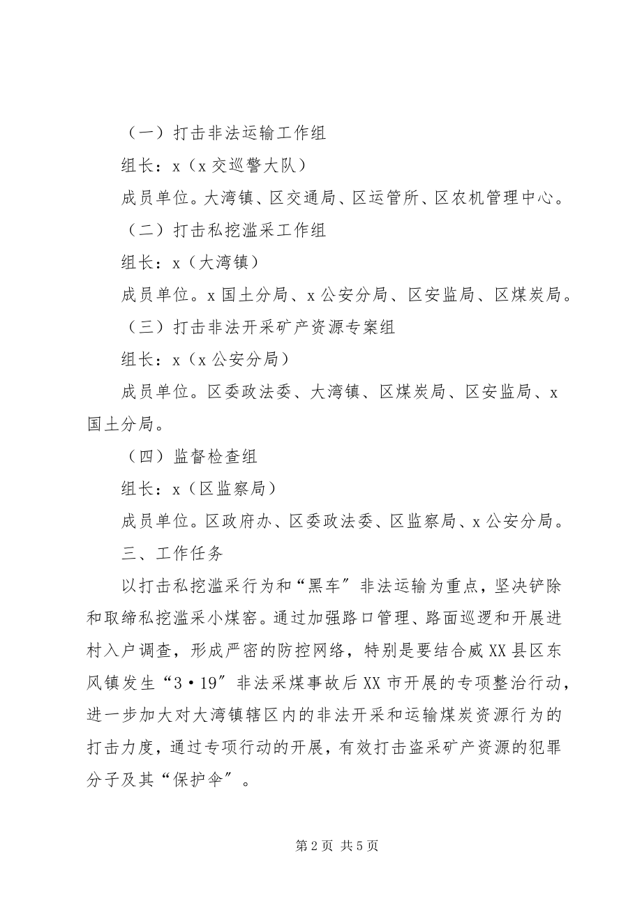 2023年区打击非法开采和运输矿产行动方案.docx_第2页