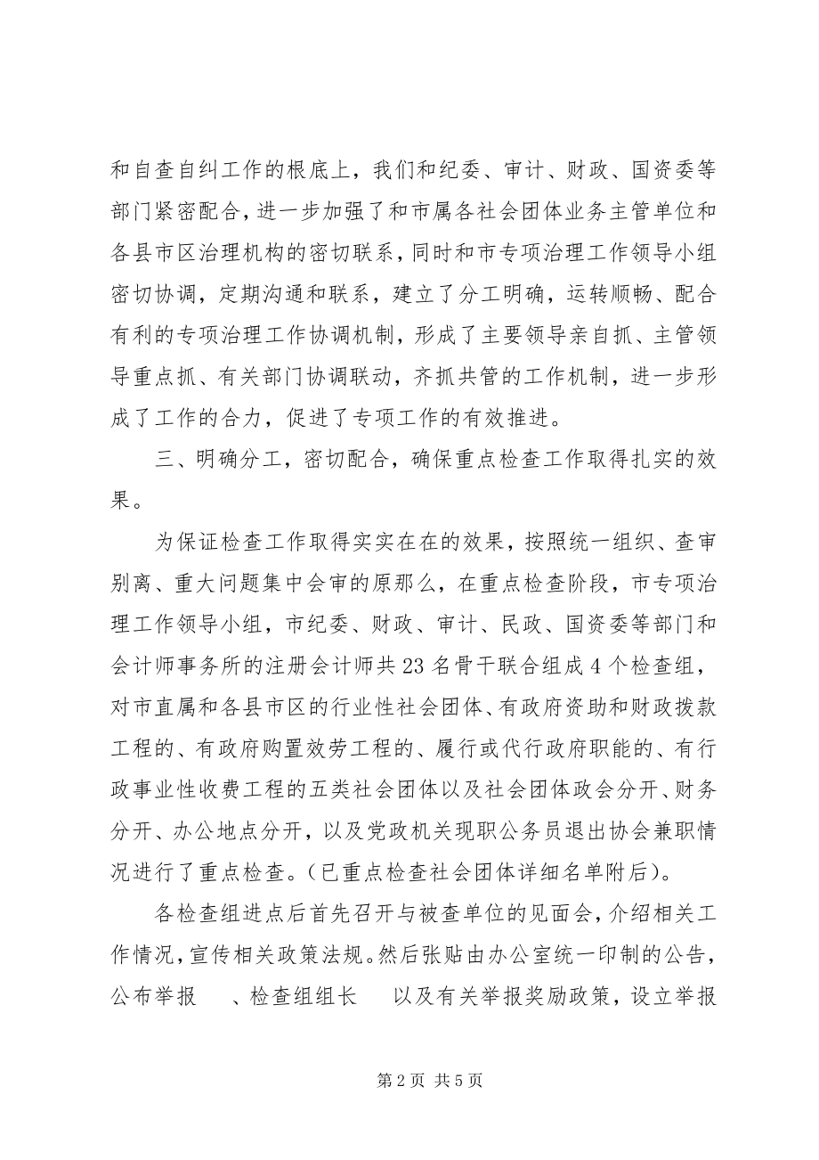 2023年社会团体“小金库”专项治理重点检查阶段工作总结.docx_第2页