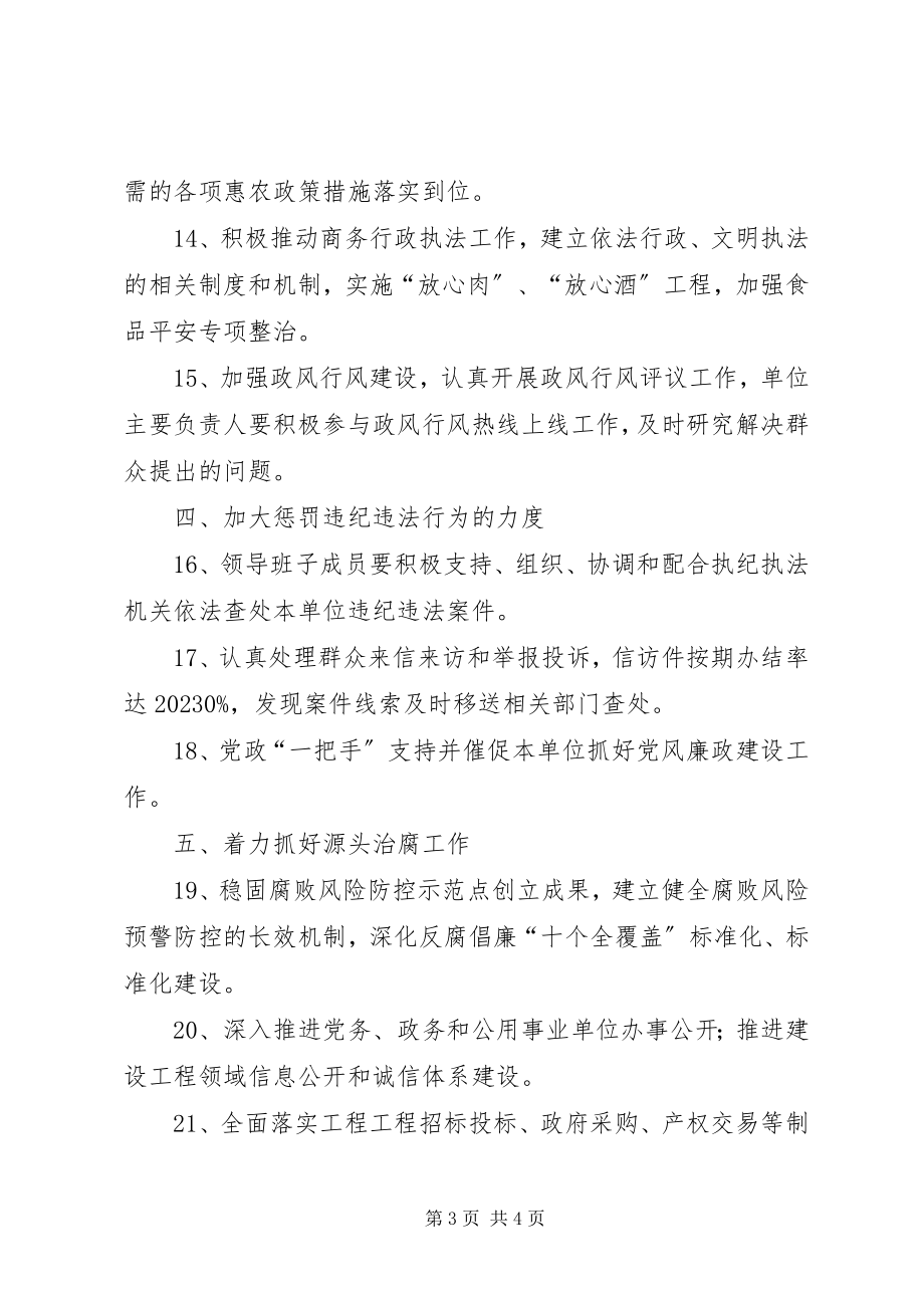 2023年商务局党风廉政建设工作要点.docx_第3页