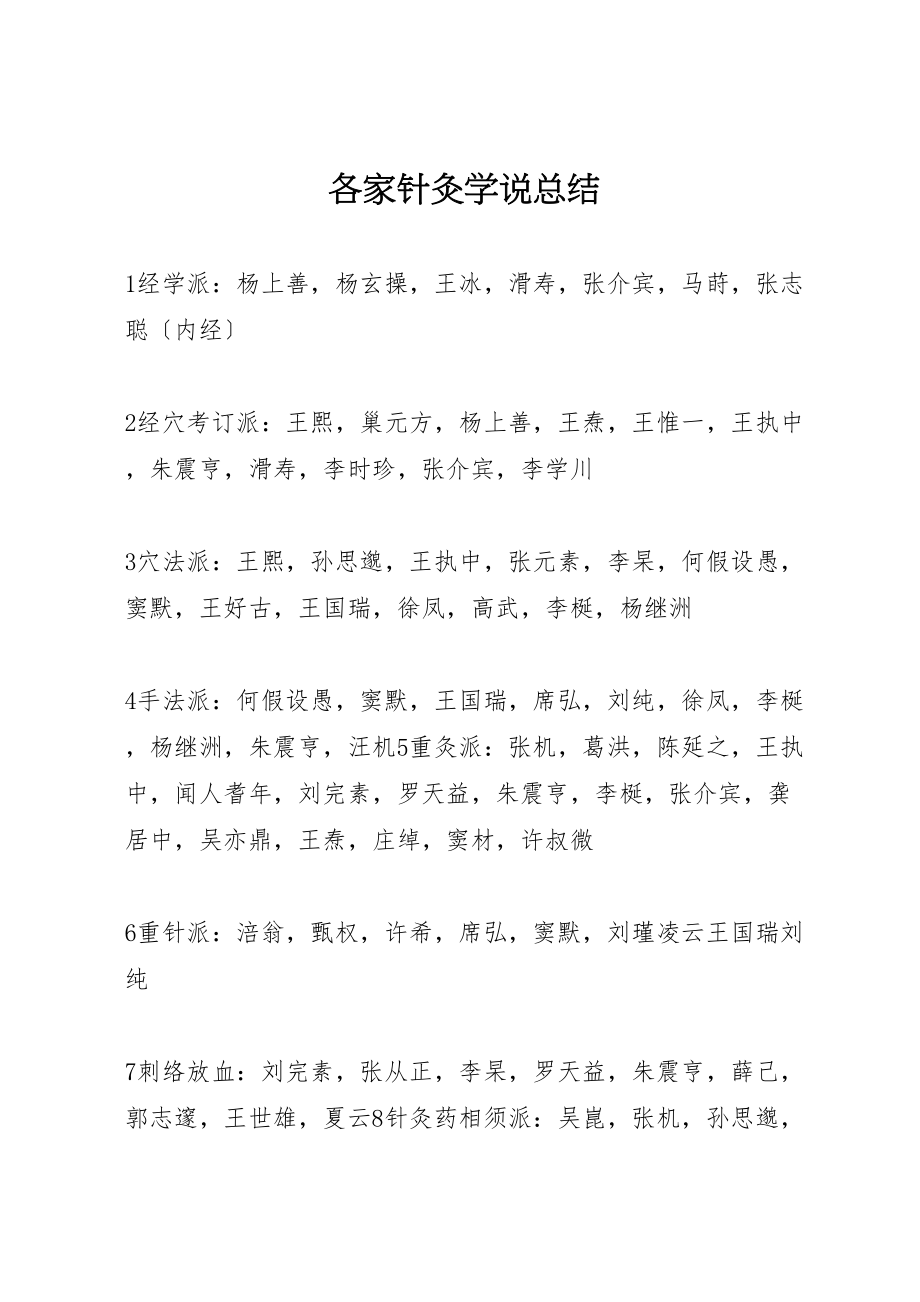 2023年各家针灸学说总结.doc_第1页