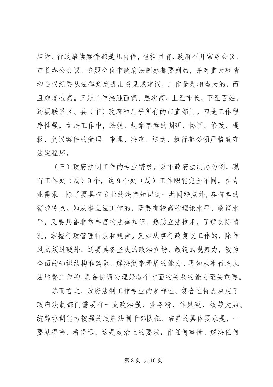 2023年培养政府法制后续人才的重要性与对策.docx_第3页