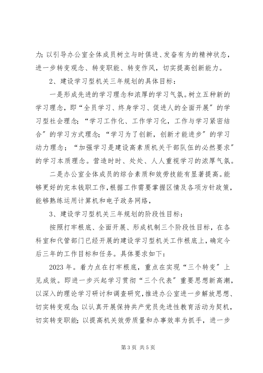 2023年区政府办公室建设学习型机关三年规划.docx_第3页