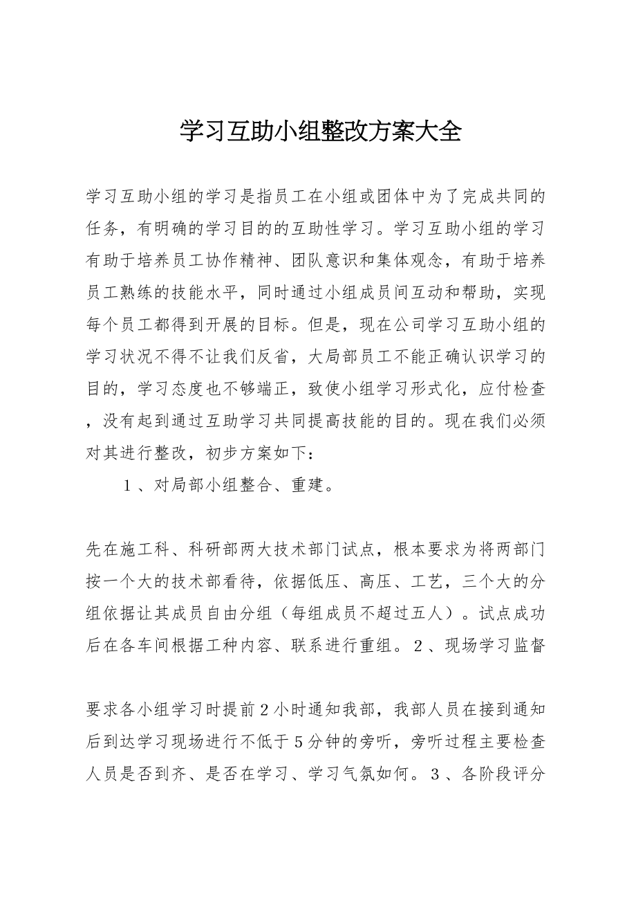 2023年学习互助小组整改方案大全.doc_第1页