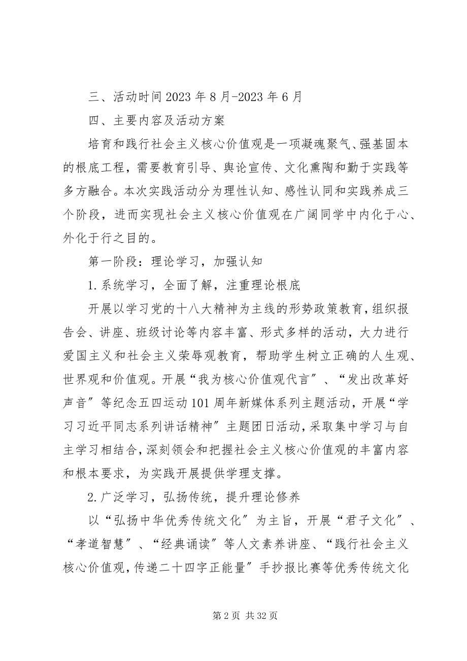 2023年兰州新亚中学开展社会主义核心价值观.docx_第2页