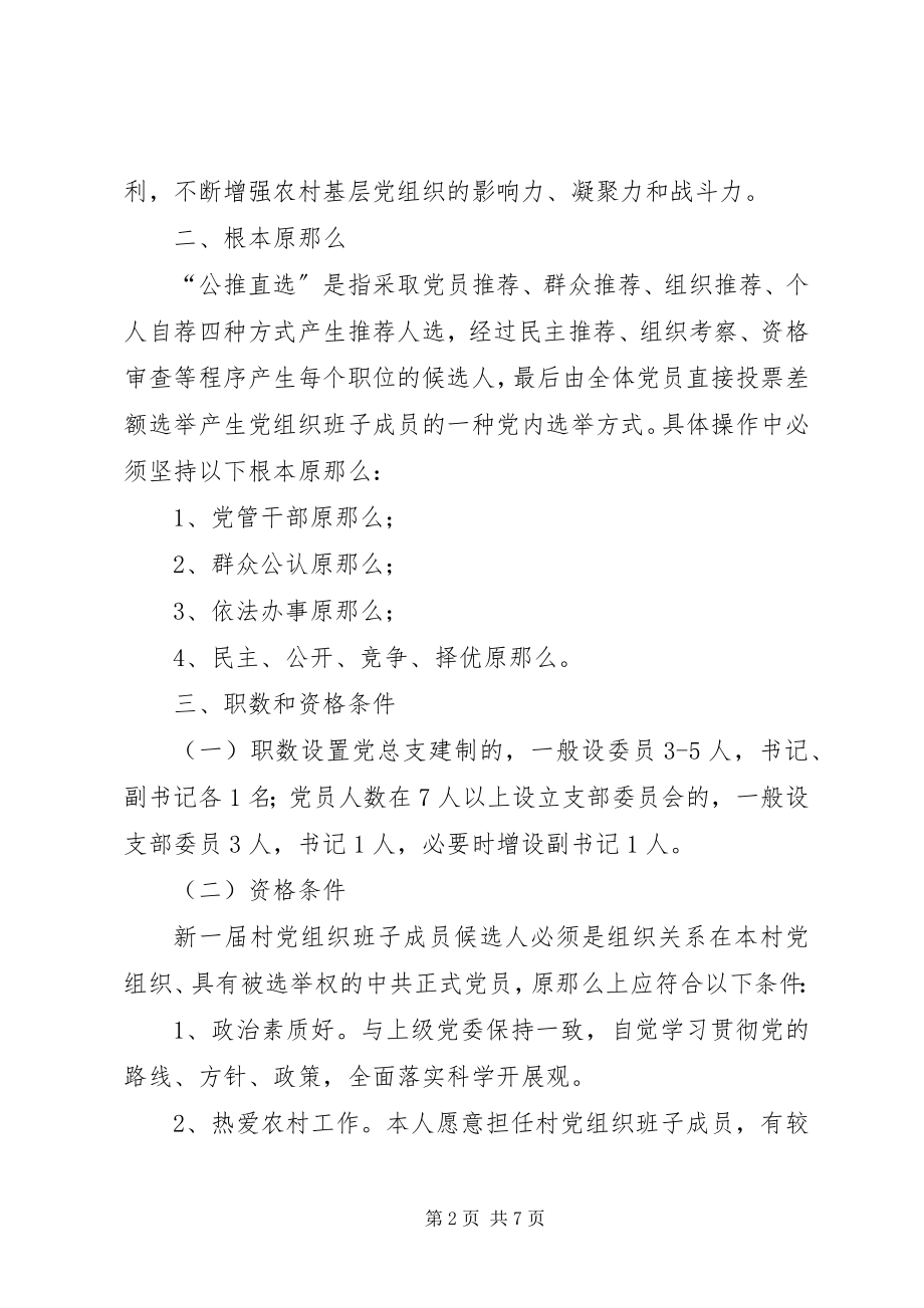 2023年界首乡行政村党组织换届选举“公推直选”实施办法.docx_第2页