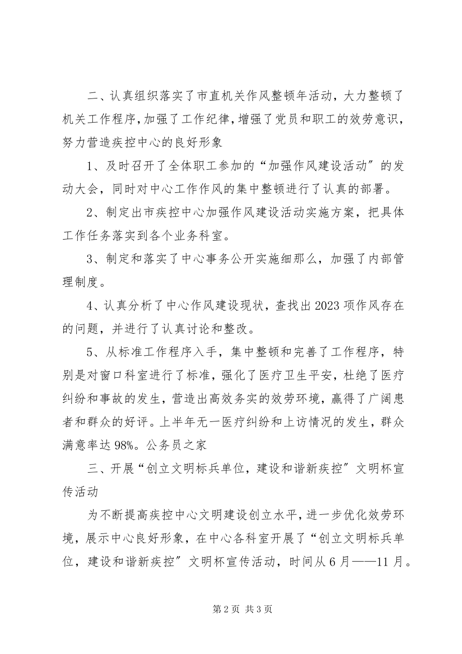 2023年疾控中心终工作小结.docx_第2页