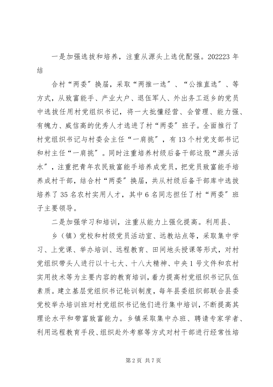 2023年加强基层党组织带头人队伍建设的实践与思考.docx_第2页