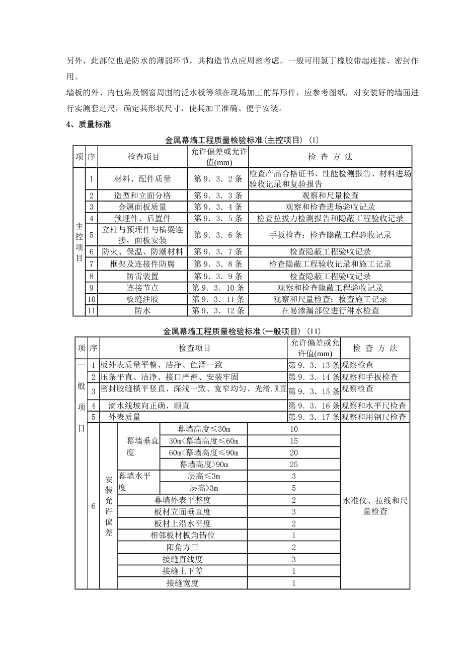 2023年金属饰面板安装分项工程质量管理.doc_第3页