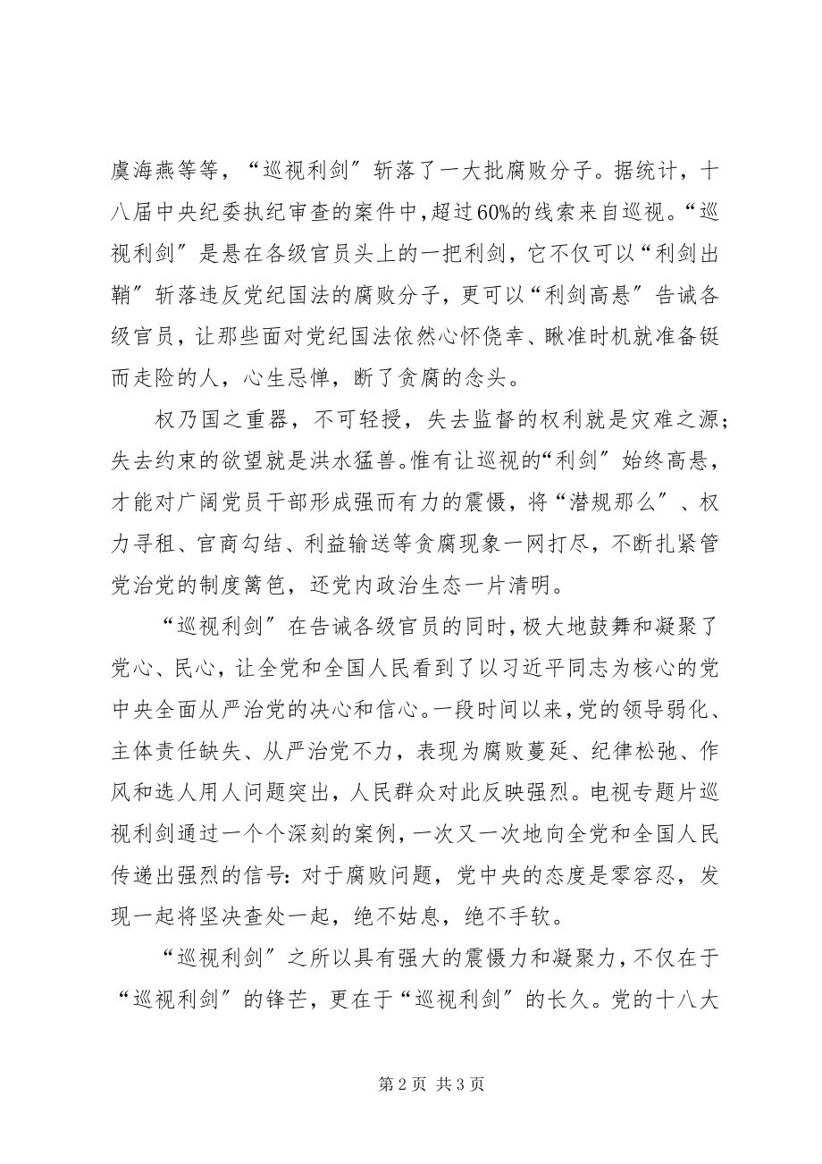 2023年利剑巡视观后感.docx_第2页