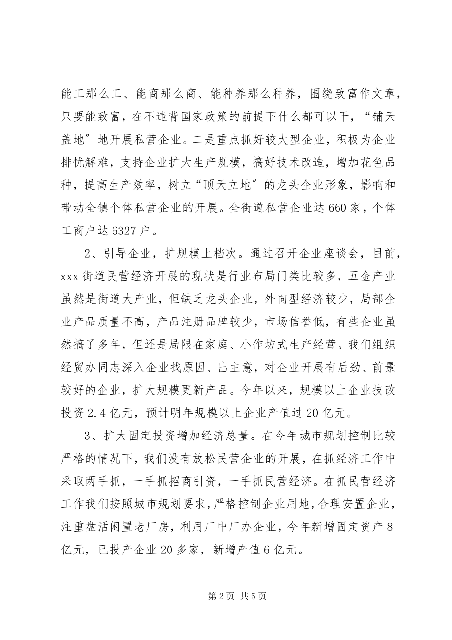 2023年街道民营经济工作总结.docx_第2页