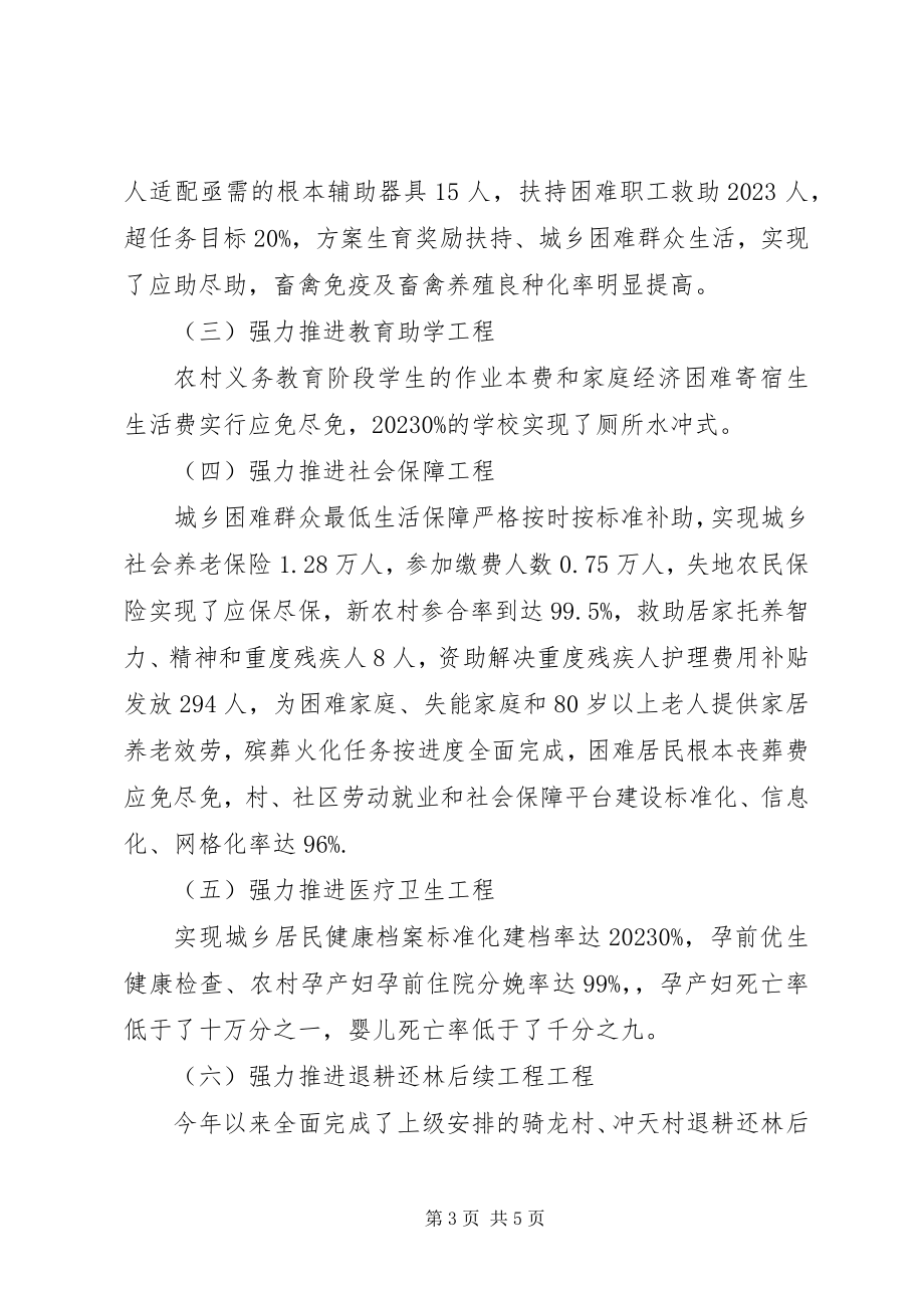 2023年乡镇年度民生工程工作总结.docx_第3页