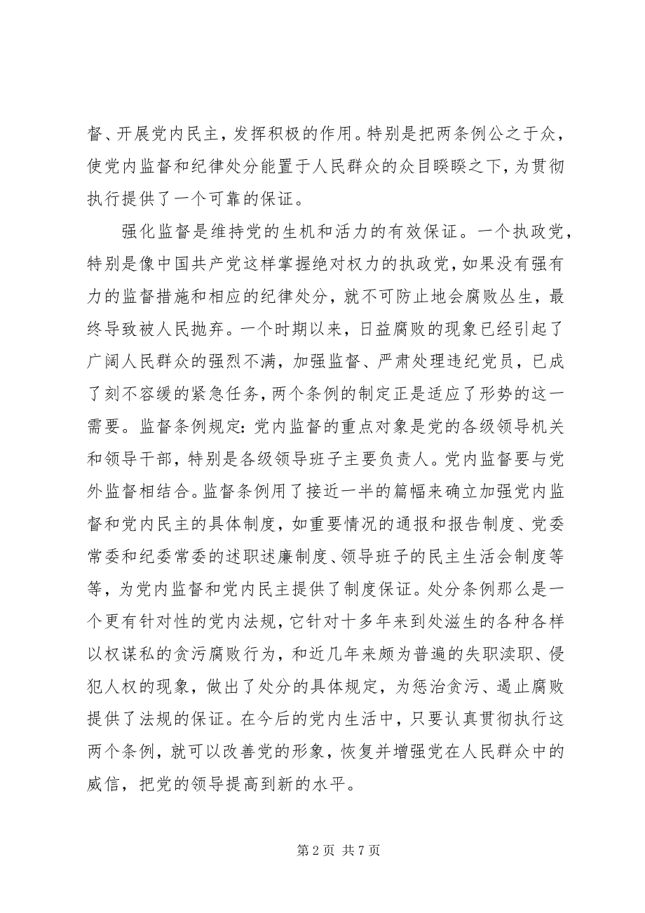 2023年学习党内监督条例心得体会.docx_第2页