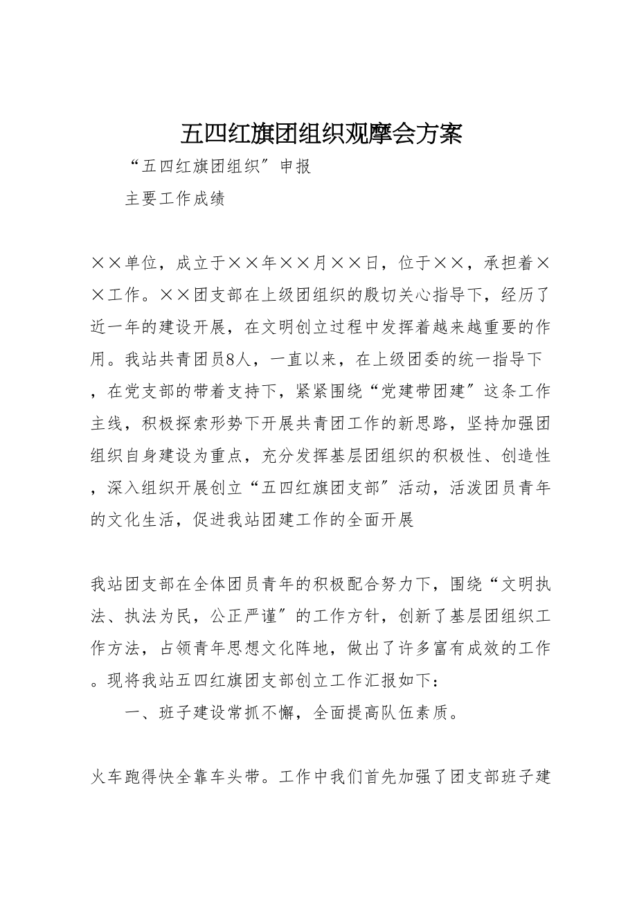 2023年五四红旗团组织观摩会方案 .doc_第1页